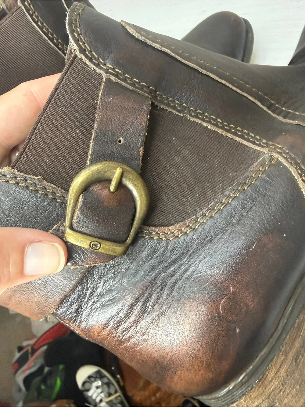 Born leather boots